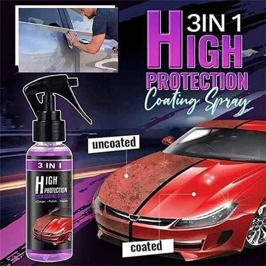 3 in 1 High Protection Quick Car Ceramic Coating Spray & Car Wax Polish Spray.