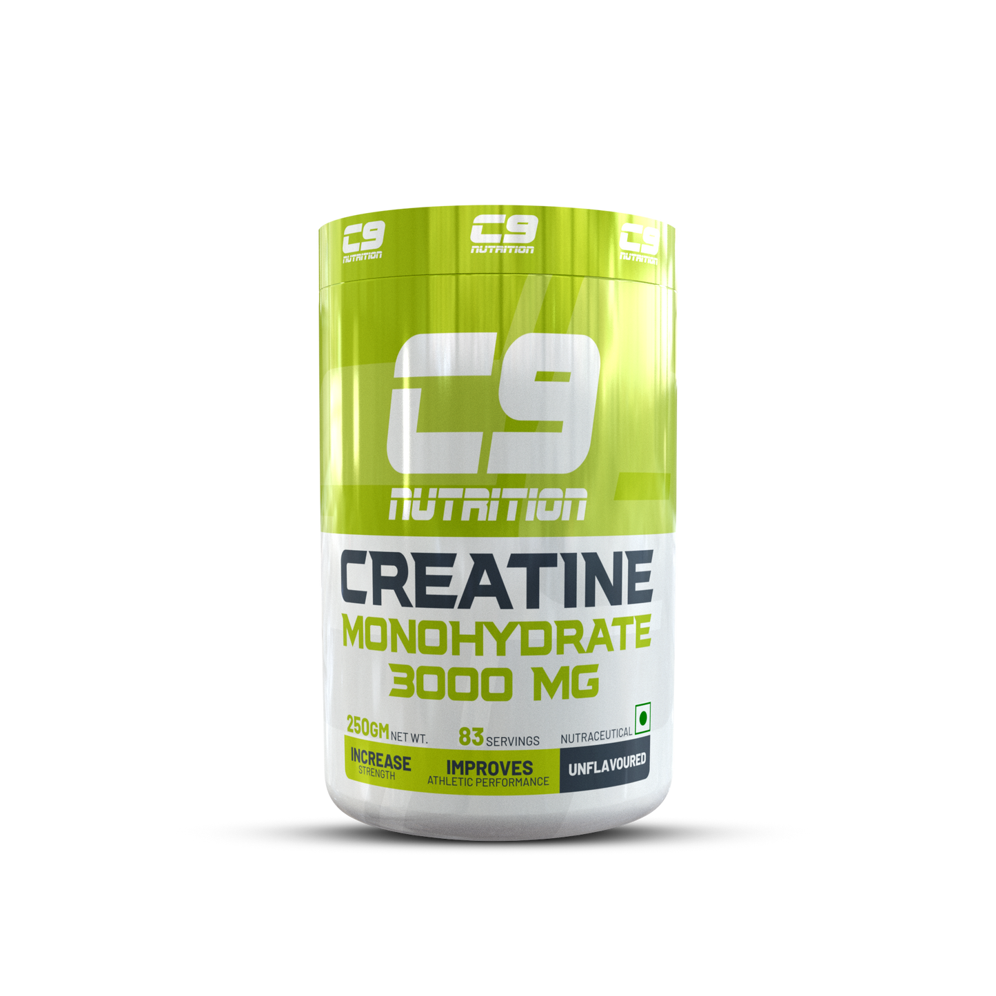 C9 Nutrition Pure Micronized Creatine Monohydrate | Increased Muscle Mass | Unflavoured | Gluten-Free | GMP Certified | Heavy Metal Tested